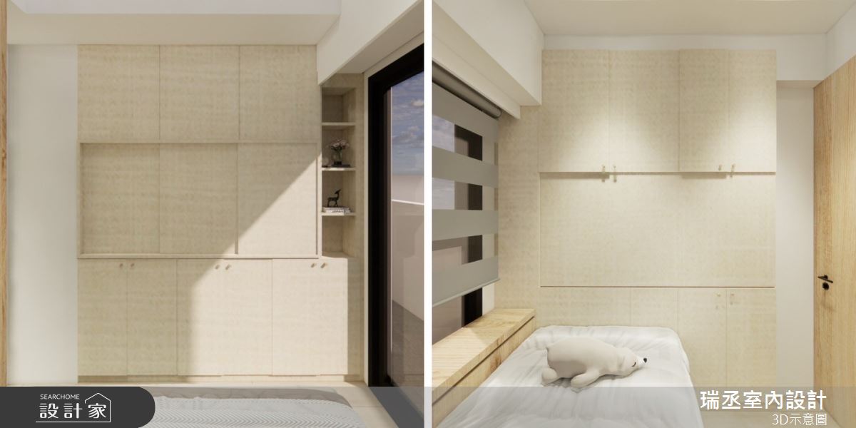 15坪新成屋(5年以下)＿北歐風臥室案例圖片＿瑞丞室內設計＿瑞丞_15坪北歐風單層之7