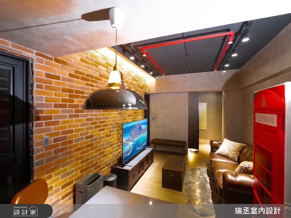 16坪新成屋(5年以下)＿工業風客廳案例圖片＿瑞丞室內設計＿瑞丞_16坪工業風_基隆新橫濱之9