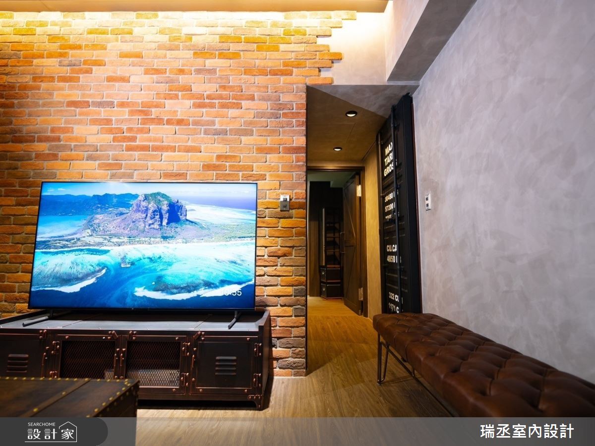 16坪新成屋(5年以下)＿工業風客廳走廊案例圖片＿瑞丞室內設計＿瑞丞_16坪工業風_基隆新橫濱之21