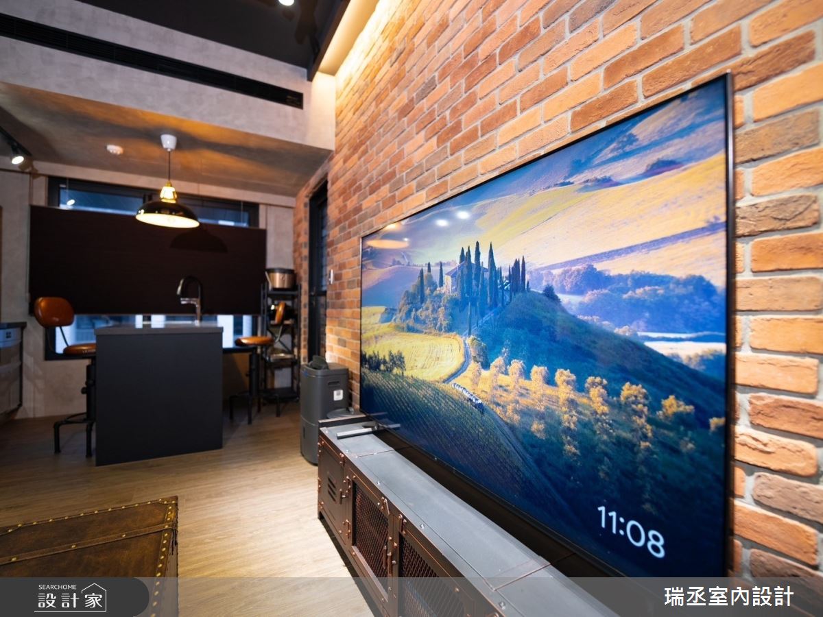 16坪新成屋(5年以下)＿工業風客廳案例圖片＿瑞丞室內設計＿瑞丞_16坪工業風_基隆新橫濱之8