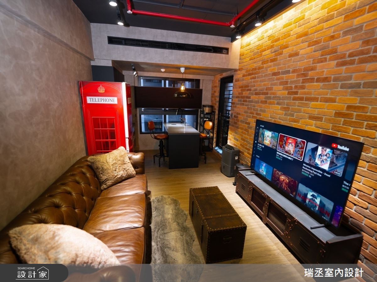 16坪新成屋(5年以下)＿工業風客廳案例圖片＿瑞丞室內設計＿瑞丞_16坪工業風_基隆新橫濱之4