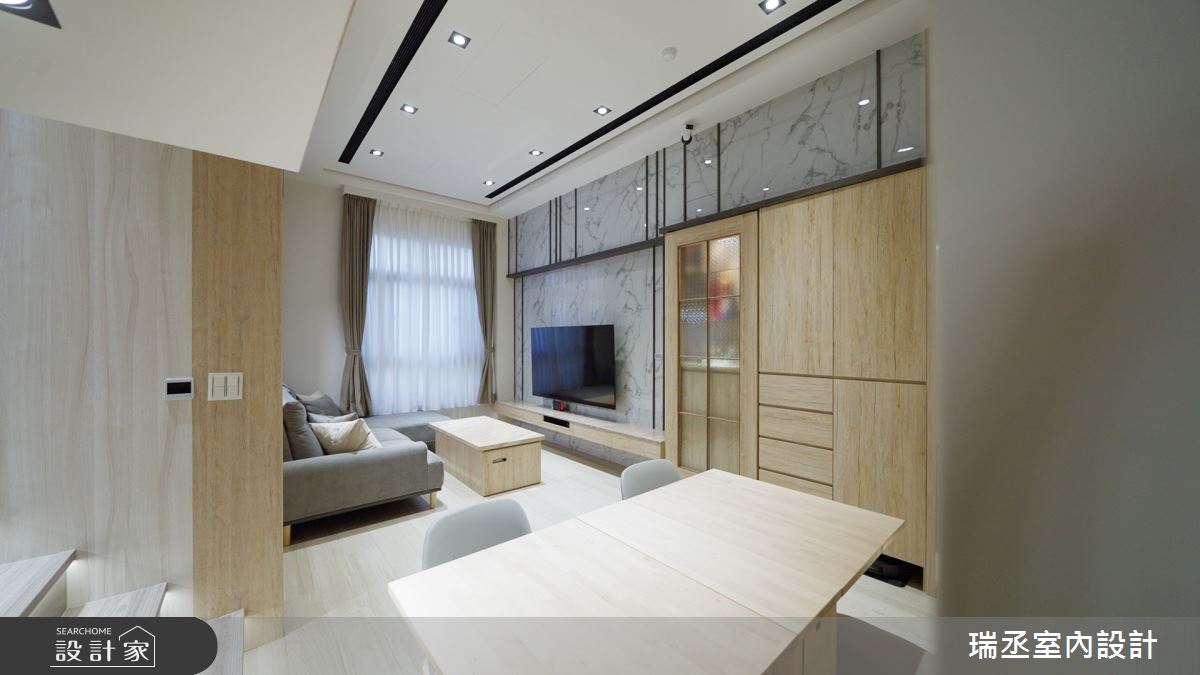 23坪新成屋(5年以下)＿日式無印風客廳餐廳案例圖片＿瑞丞室內設計＿瑞丞_23坪日式無印風_新北市鶯歌之3