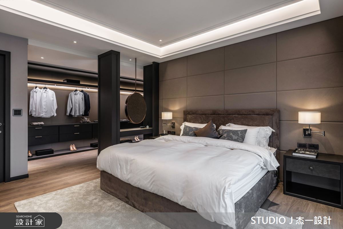 58坪新成屋(5年以下)＿現代風臥室更衣間案例圖片＿杰一設計＿杰一_聯上涵景II之11