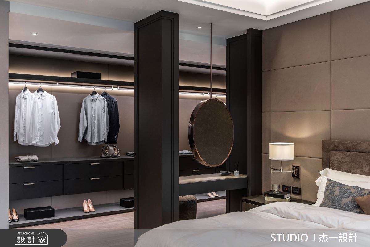 58坪新成屋(5年以下)＿現代風臥室更衣間案例圖片＿杰一設計＿杰一_聯上涵景II之13