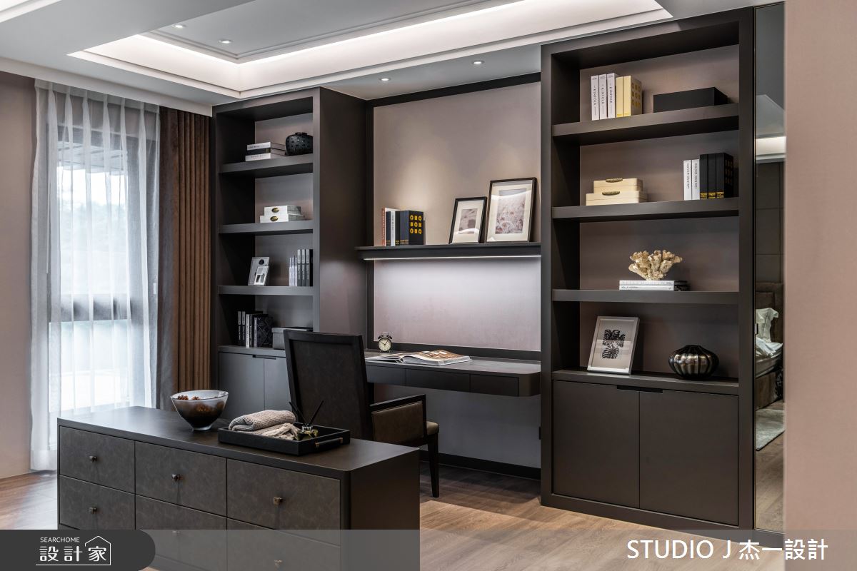 58坪新成屋(5年以下)＿現代風臥室書房案例圖片＿杰一設計＿杰一_聯上涵景II之15