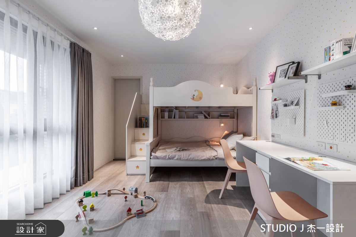 58坪新成屋(5年以下)＿現代風兒童房兒童房臥榻案例圖片＿杰一設計＿杰一_聯上涵景II之3763