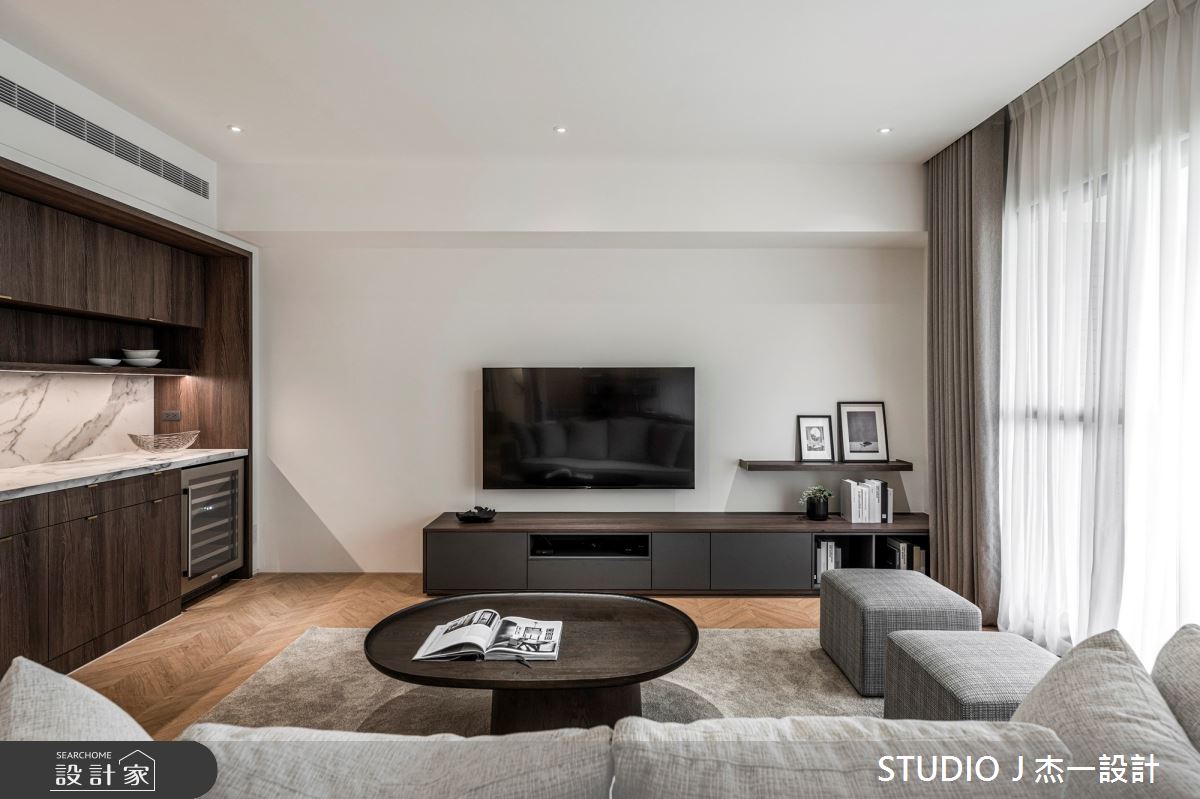 28坪新成屋(5年以下)＿現代風客廳案例圖片＿杰一設計＿杰一_集泰雅馥之4