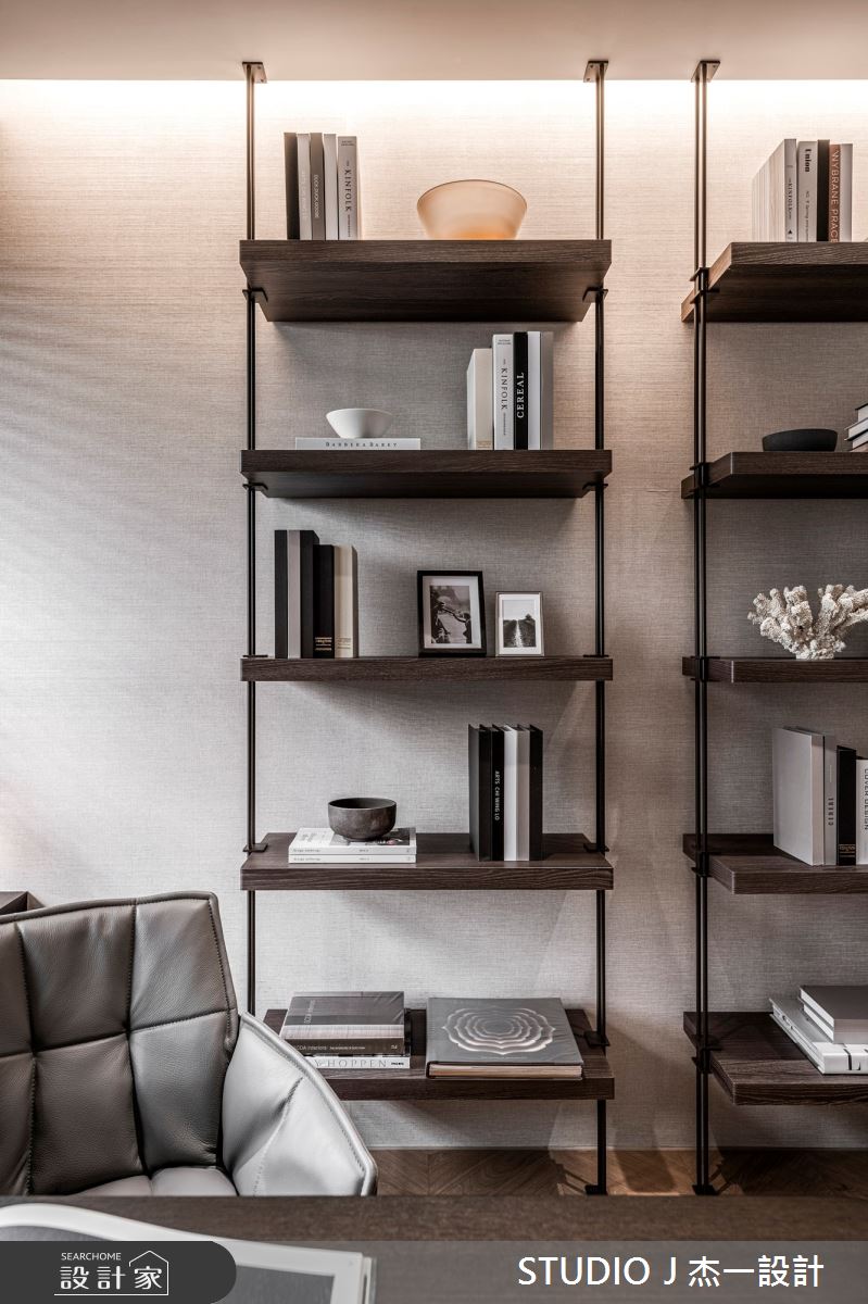 28坪新成屋(5年以下)＿現代風客廳書房案例圖片＿杰一設計＿杰一_集泰雅馥之9