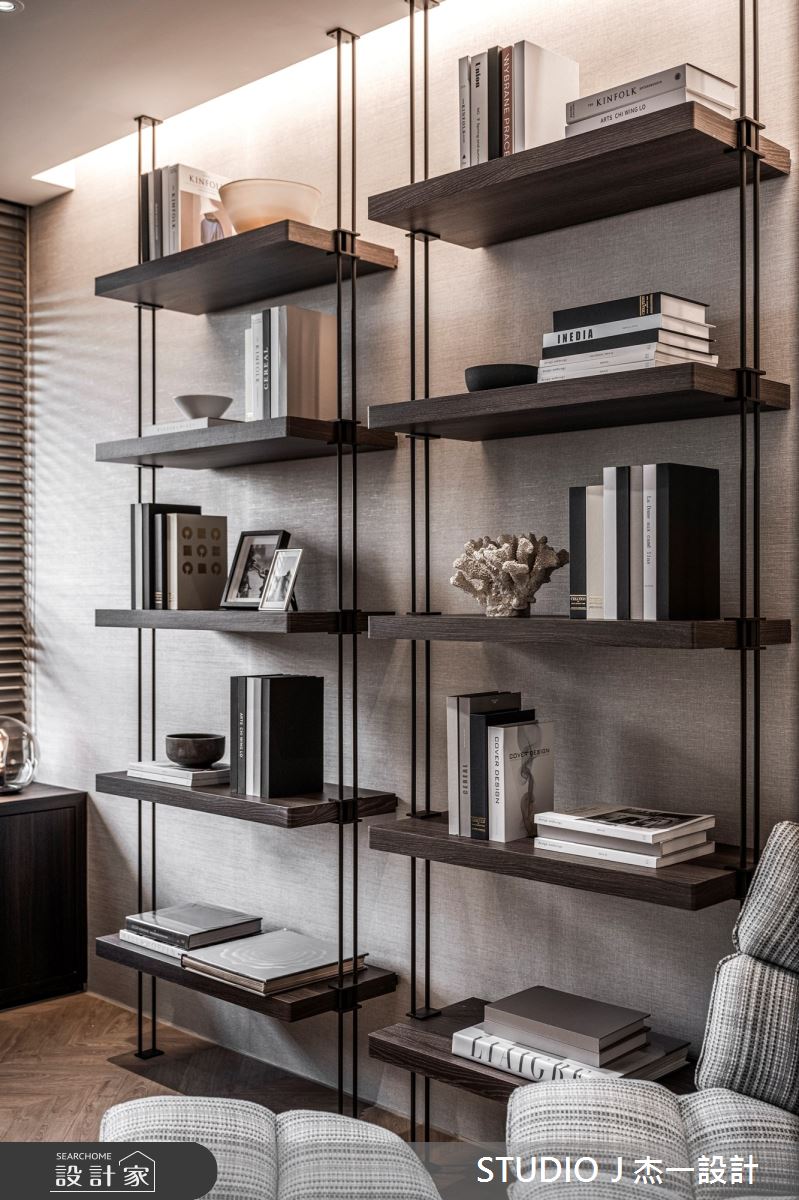 28坪新成屋(5年以下)＿現代風客廳書房案例圖片＿杰一設計＿杰一_集泰雅馥之10