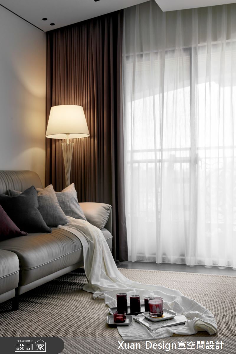 25坪新成屋(5年以下)＿現代風客廳案例圖片＿宣設計＿宣設計_折射_25坪現代風之17