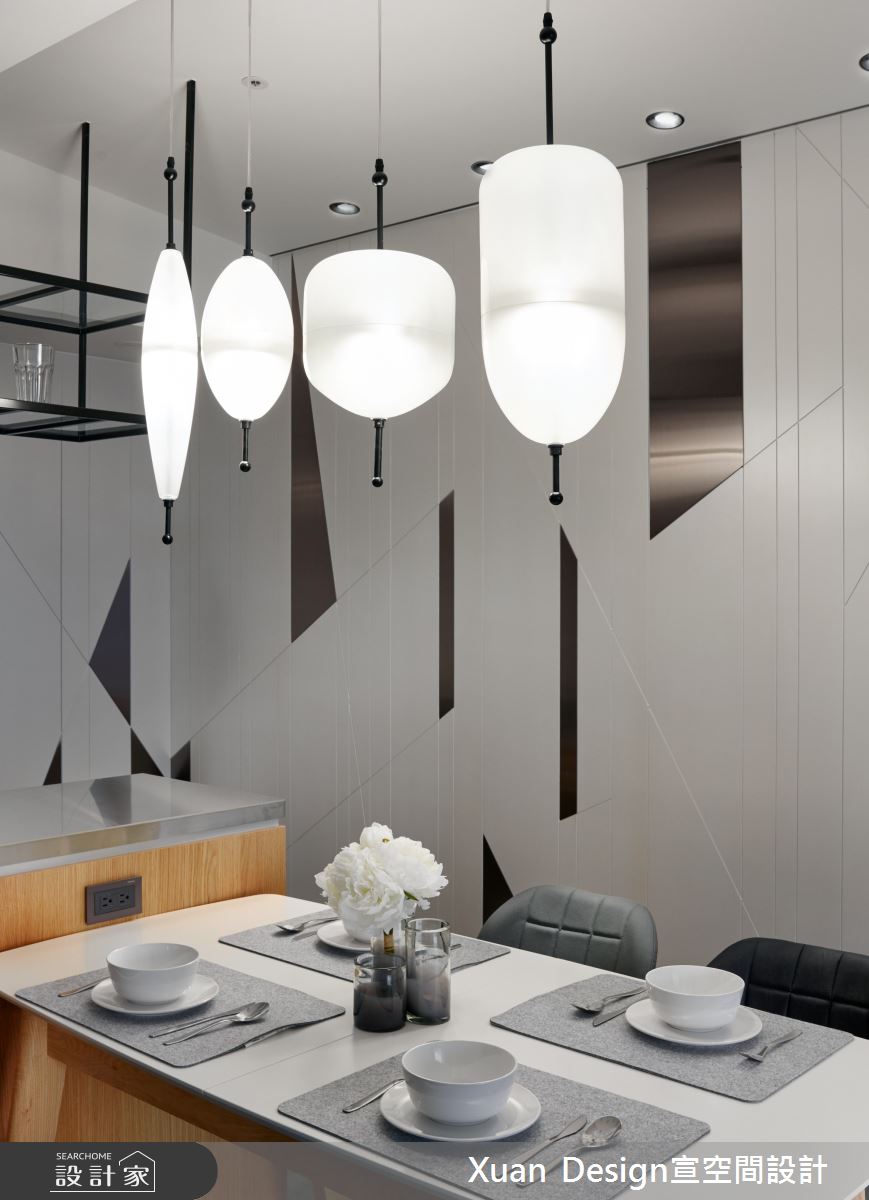25坪新成屋(5年以下)＿現代風餐廳案例圖片＿宣設計＿宣設計_折射_25坪現代風之6