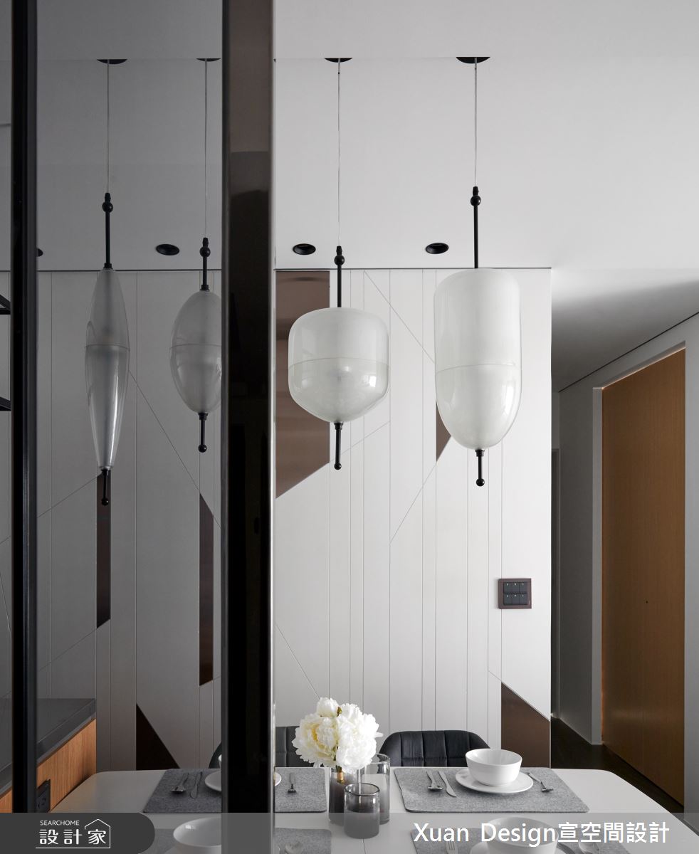25坪新成屋(5年以下)＿現代風餐廳案例圖片＿宣設計＿宣設計_折射_25坪現代風之9