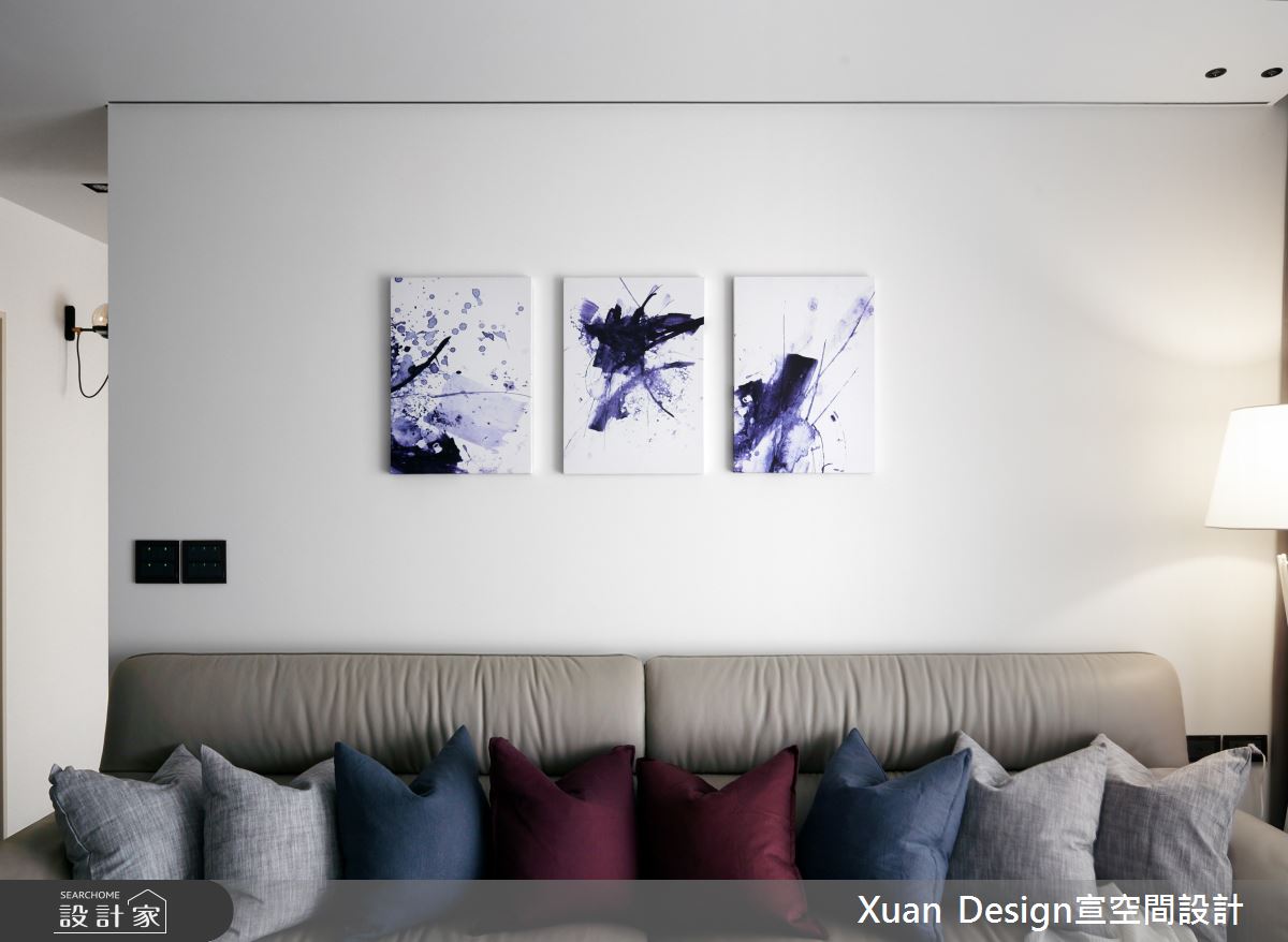 25坪新成屋(5年以下)＿現代風客廳案例圖片＿宣設計＿宣設計_折射_25坪現代風之16