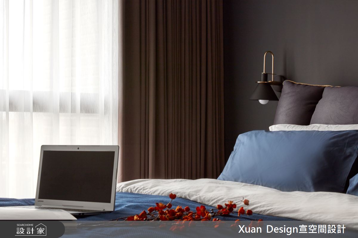 25坪新成屋(5年以下)＿現代風臥室案例圖片＿宣設計＿宣設計_折射_25坪現代風之25