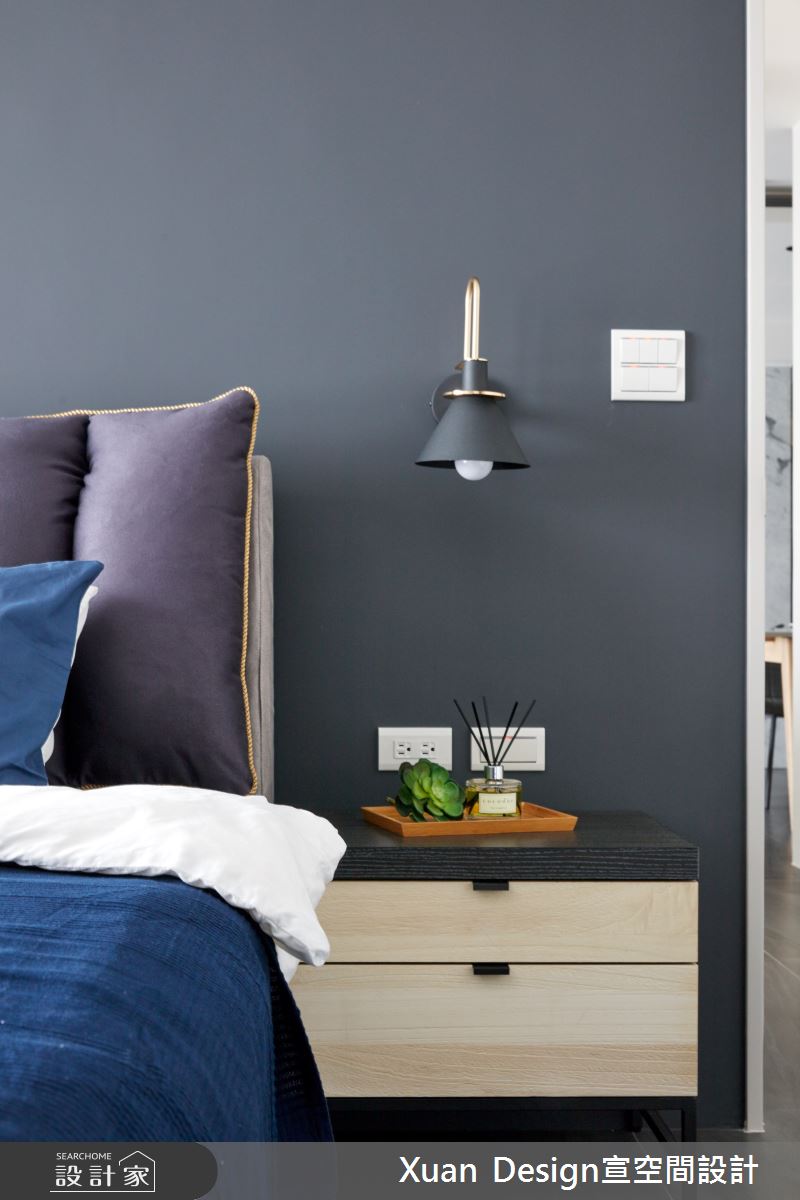25坪新成屋(5年以下)＿現代風臥室案例圖片＿宣設計＿宣設計_折射_25坪現代風之21