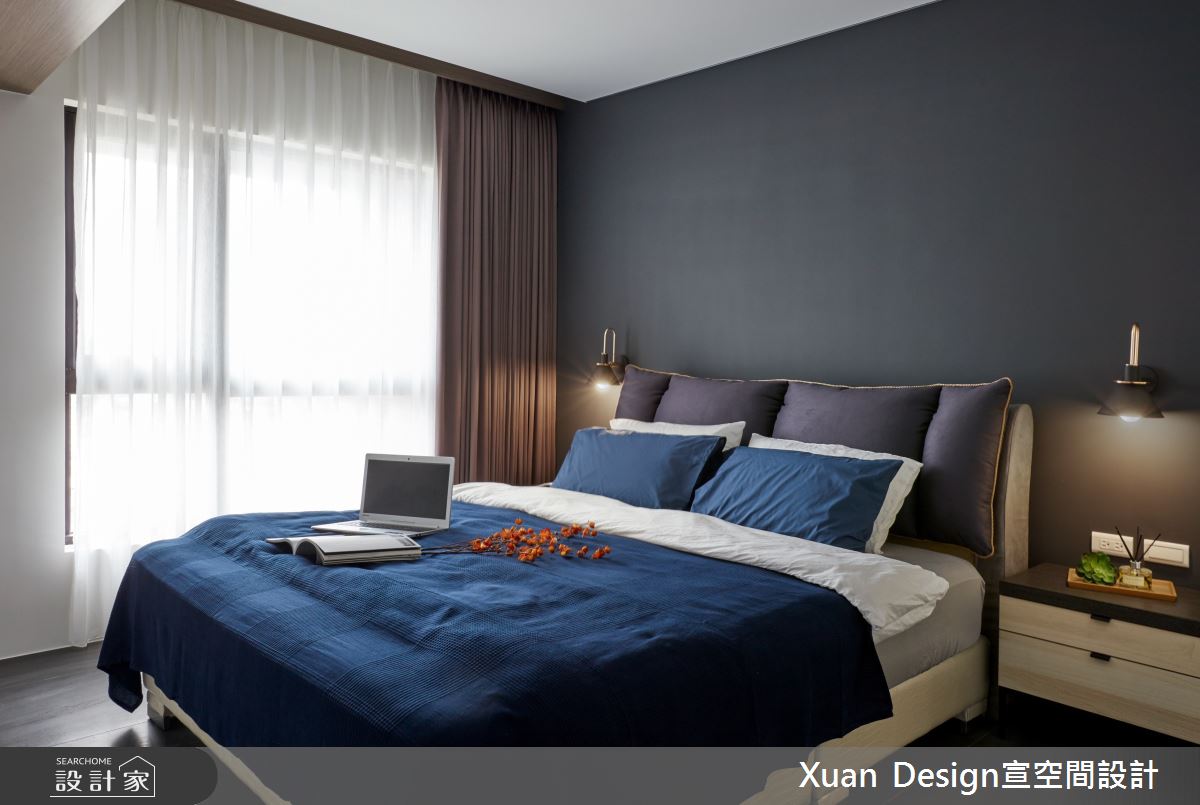 25坪新成屋(5年以下)＿現代風臥室案例圖片＿宣設計＿宣設計_折射_25坪現代風之22