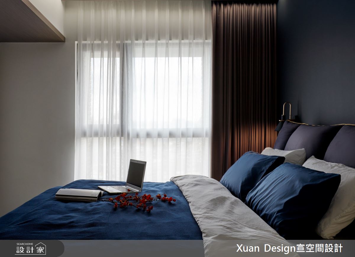 25坪新成屋(5年以下)＿現代風臥室案例圖片＿宣設計＿宣設計_折射_25坪現代風之24