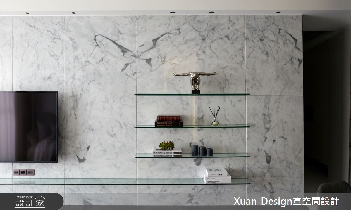 25坪新成屋(5年以下)＿現代風客廳案例圖片＿宣設計＿宣設計_折射_25坪現代風之14