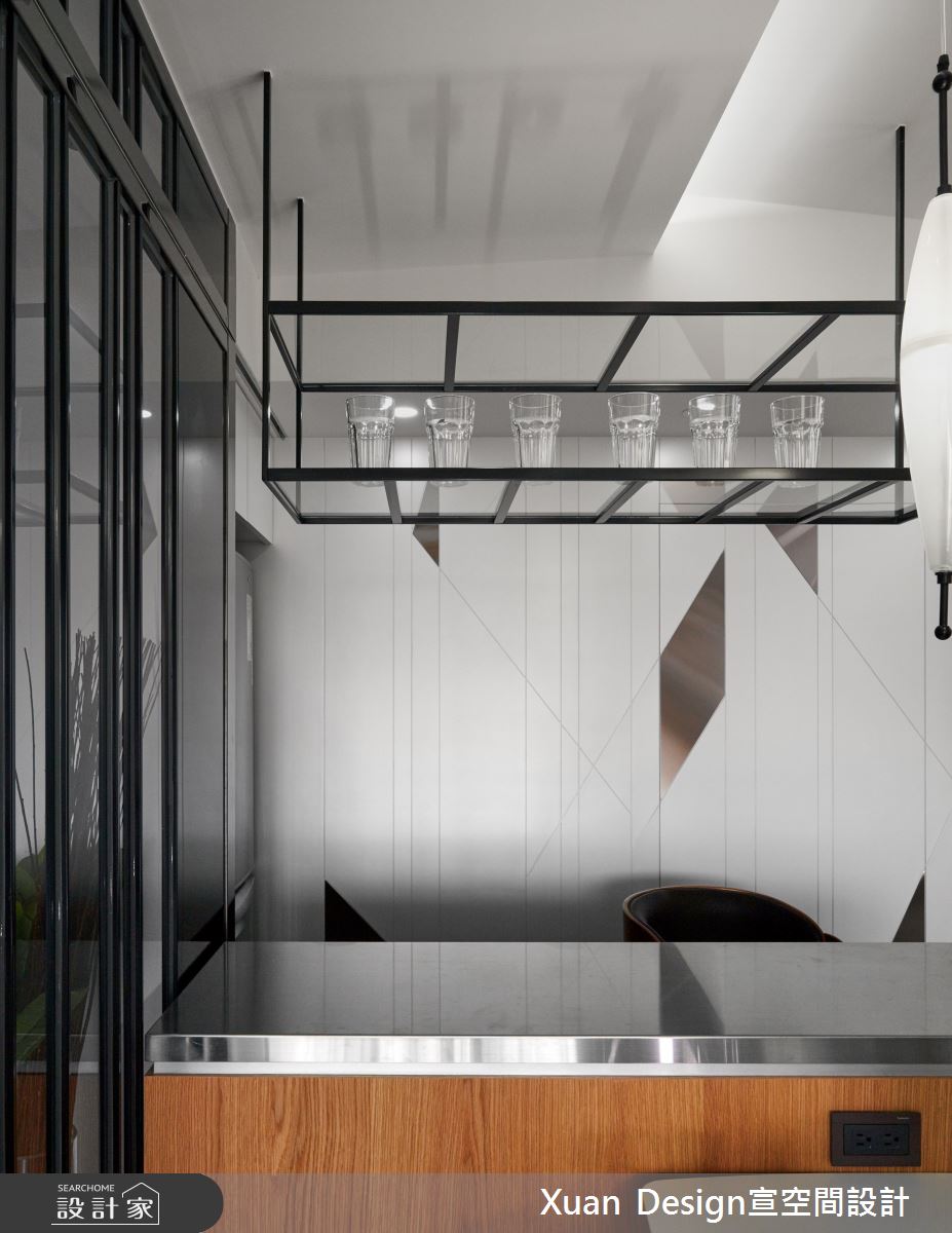 25坪新成屋(5年以下)＿現代風餐廳案例圖片＿宣設計＿宣設計_折射_25坪現代風之10