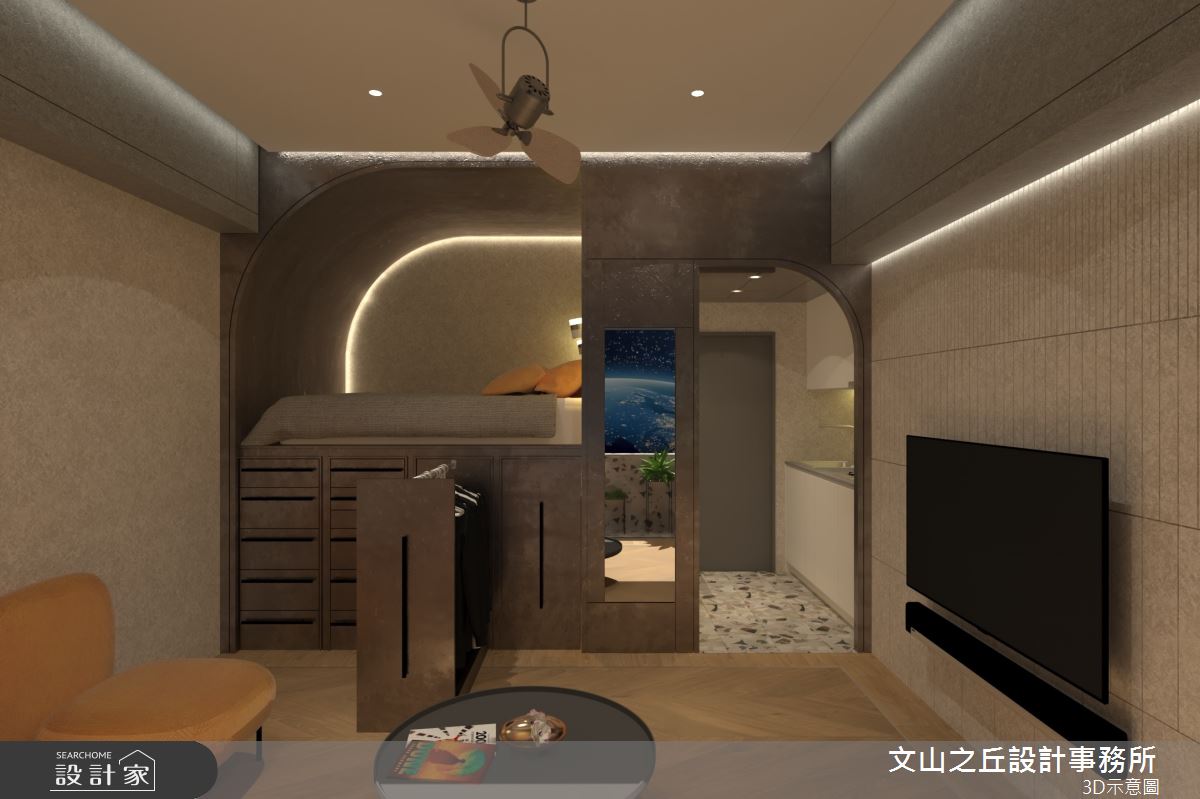 8坪老屋(16~30年)＿現代風客廳案例圖片＿文山之丘室內裝修設計有限公司＿文山之丘_06.火星新樂園之8