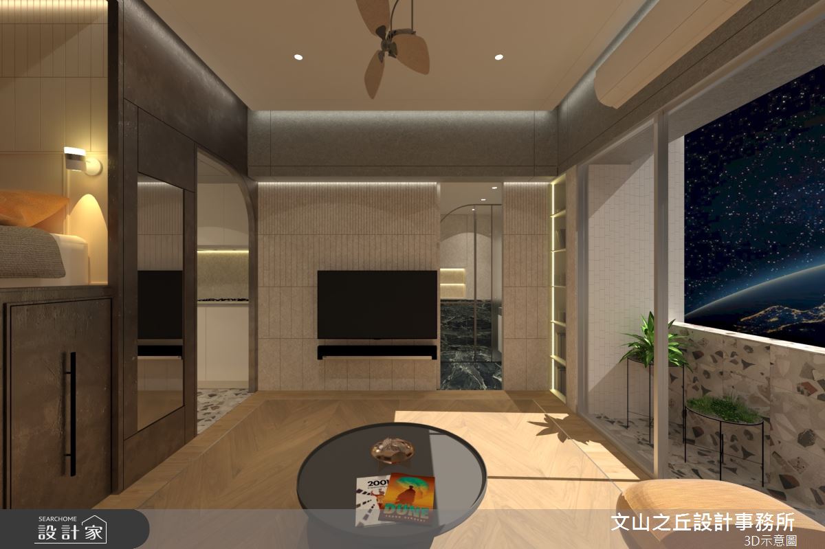 8坪老屋(16~30年)＿現代風客廳案例圖片＿文山之丘室內裝修設計有限公司＿文山之丘_06.火星新樂園之10