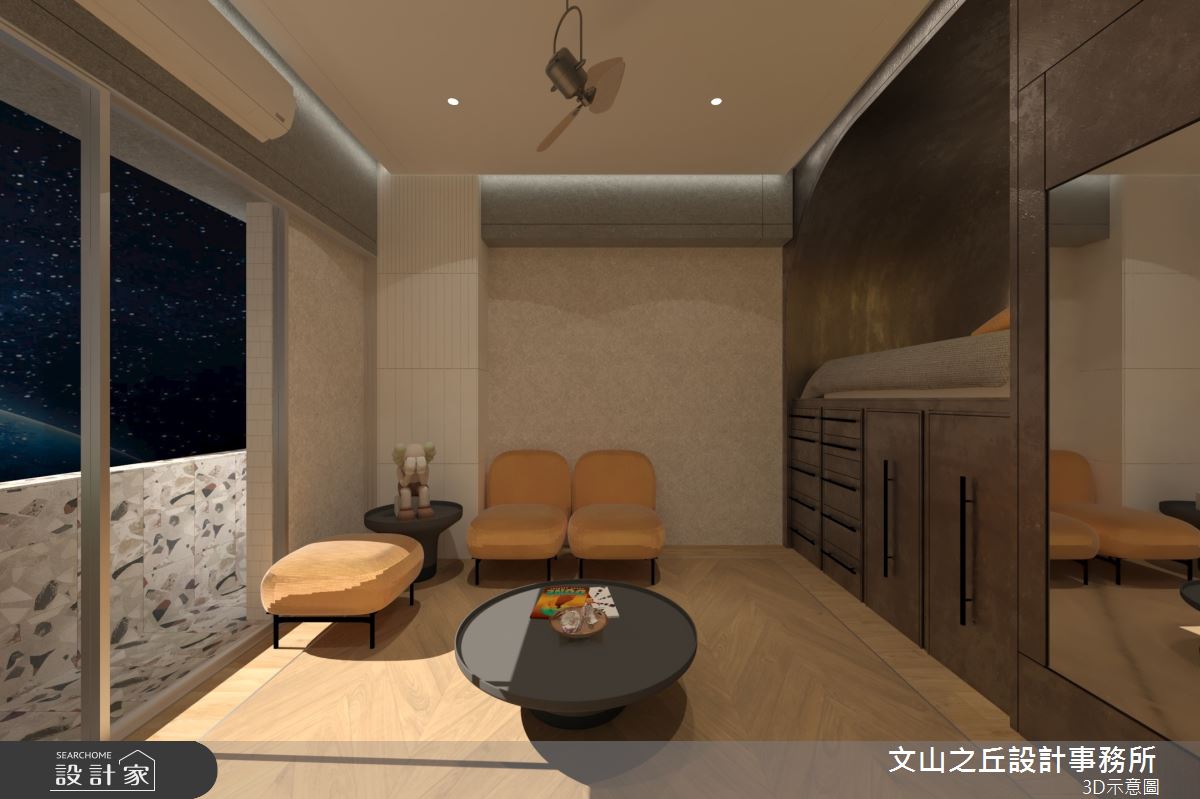 8坪老屋(16~30年)＿現代風客廳案例圖片＿文山之丘室內裝修設計有限公司＿文山之丘_06.火星新樂園之11