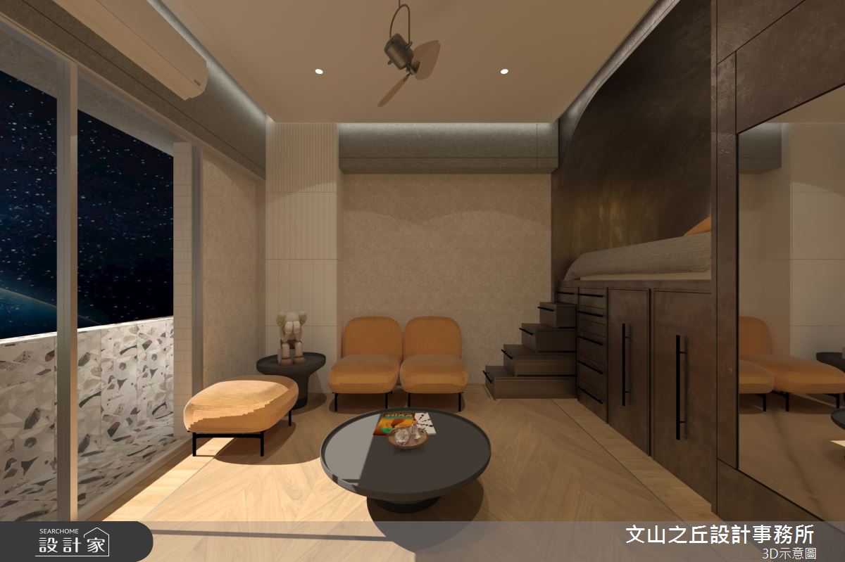 8坪老屋(16~30年)＿現代風客廳案例圖片＿文山之丘室內裝修設計有限公司＿文山之丘_06.火星新樂園之12