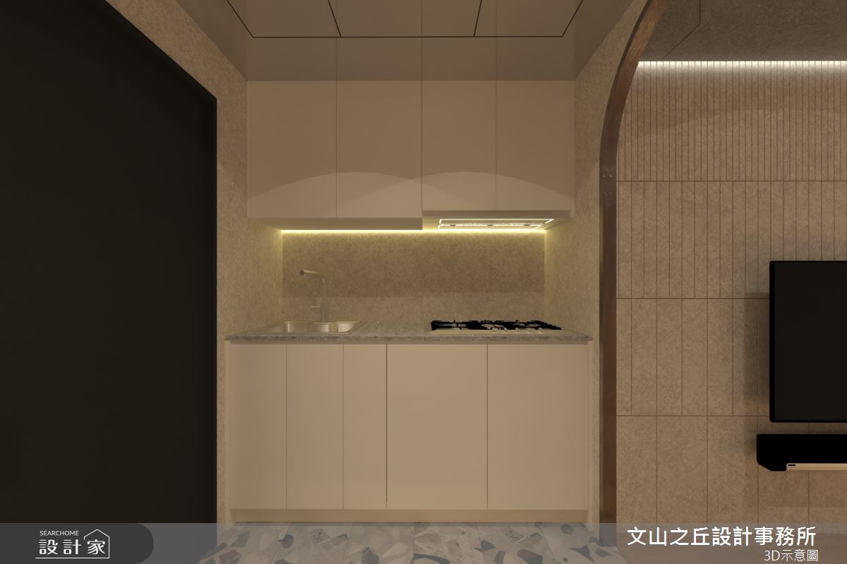 8坪老屋(16~30年)＿現代風廚房案例圖片＿文山之丘室內裝修設計有限公司＿文山之丘_06.火星新樂園之4