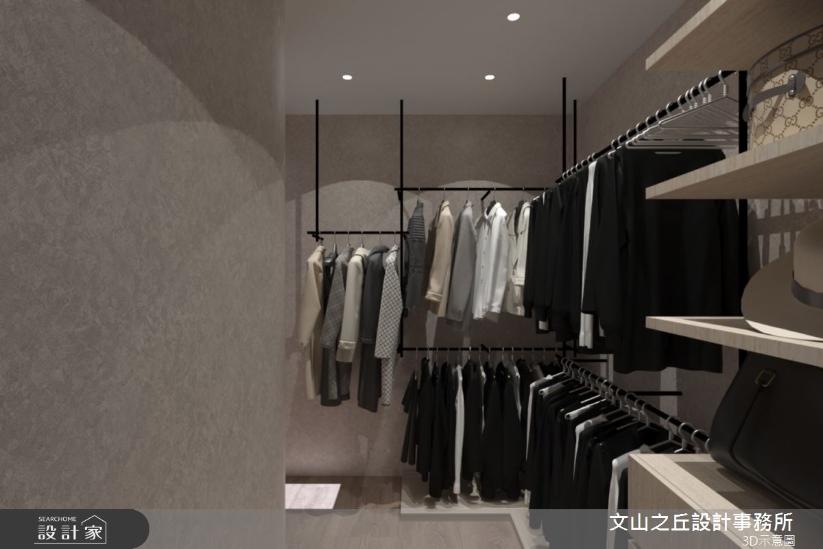 23坪老屋(41~50年)＿現代簡約風更衣間案例圖片＿文山之丘室內裝修設計有限公司＿文山之丘_13.社子王宅之11