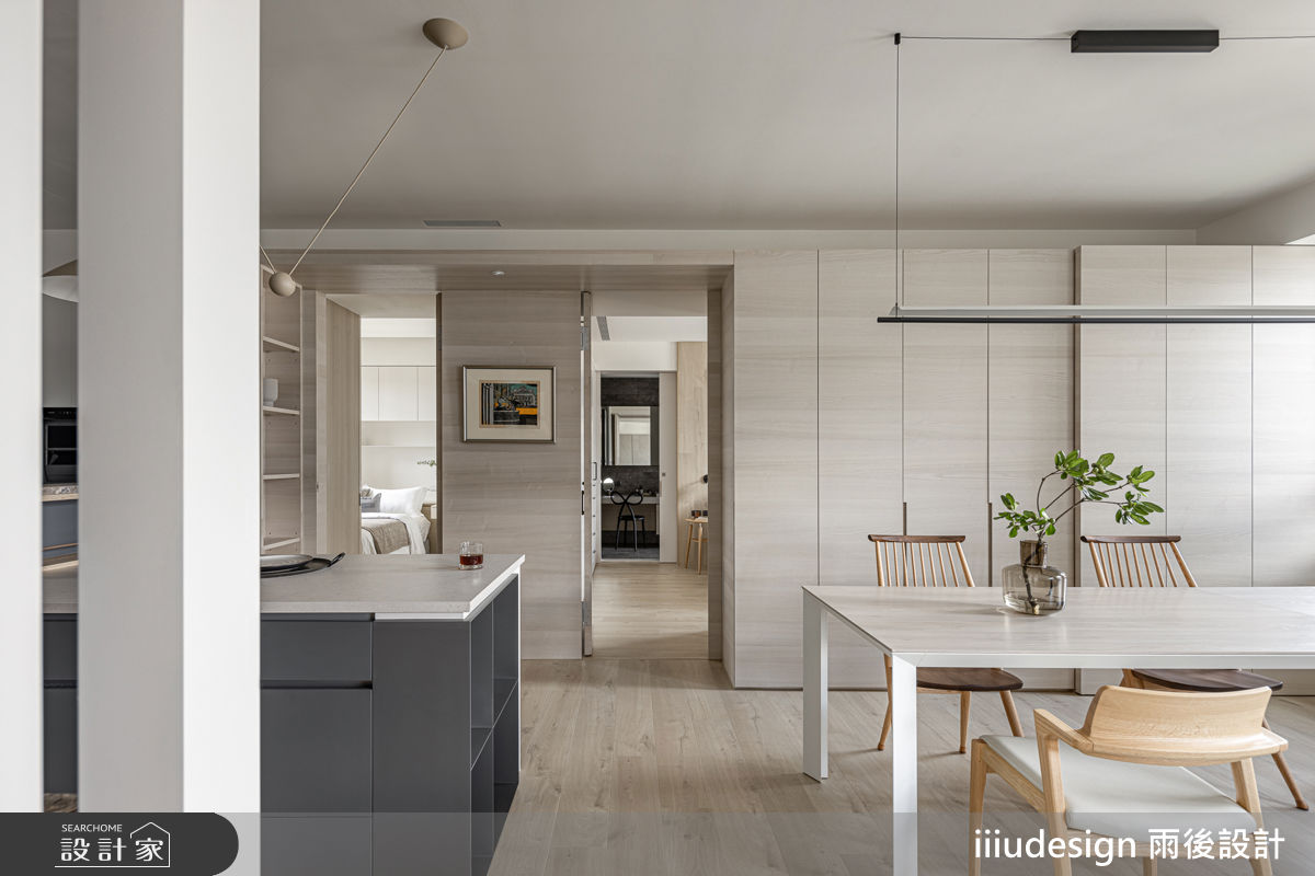 30坪新古屋(10年以下)＿現代風餐廳中島案例圖片＿雨後設計有限公司＿雨後_北投林宅之6