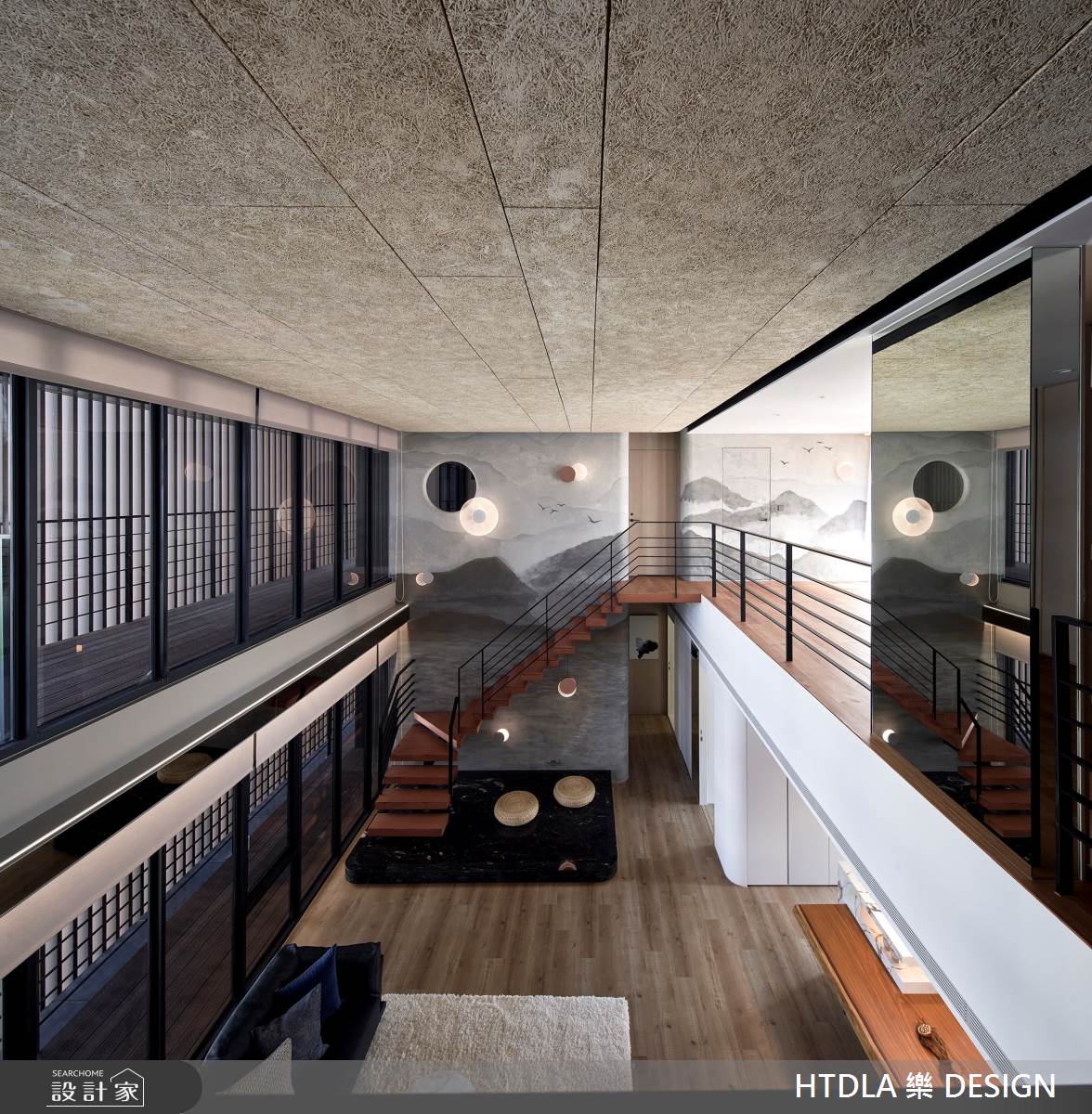 80坪新成屋(5年以下)＿混搭風客廳餐廳樓梯案例圖片＿樂之設計＿樂之設計_飄洋過海遇見你_台北之2