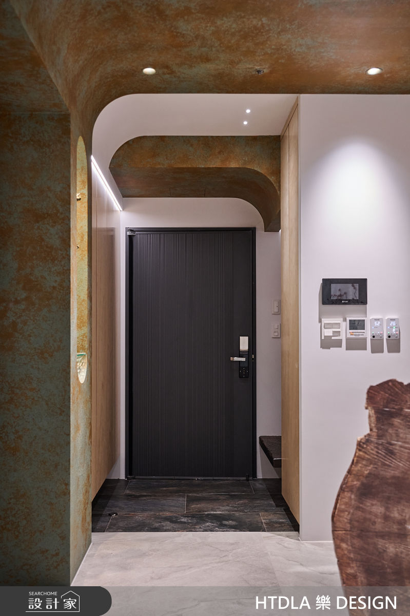 35坪新成屋(5年以下)＿混搭風玄關案例圖片＿樂之設計＿樂之設計_清水高湯宅之2