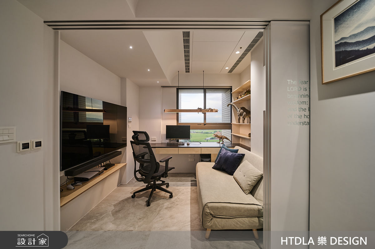 35坪新成屋(5年以下)＿混搭風書房案例圖片＿樂之設計＿樂之設計_清水高湯宅之36