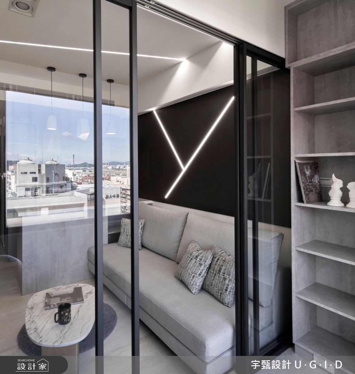 15坪老屋(31~40年)＿現代風客廳書房案例圖片＿宇甄設計＿宇甄_13之12