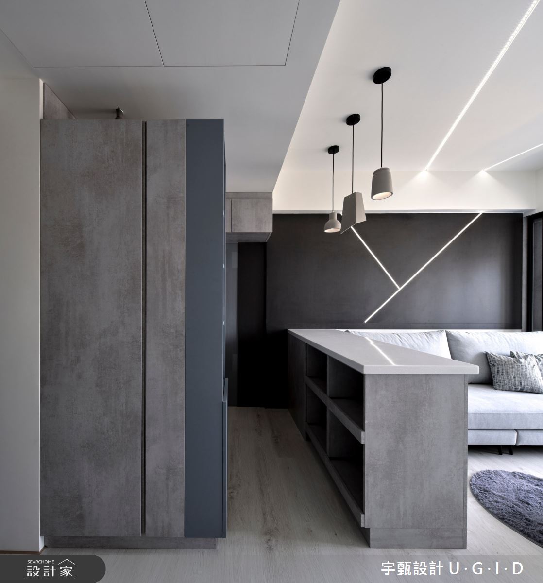 15坪老屋(31~40年)＿現代風客廳中島案例圖片＿宇甄設計＿宇甄_13之1