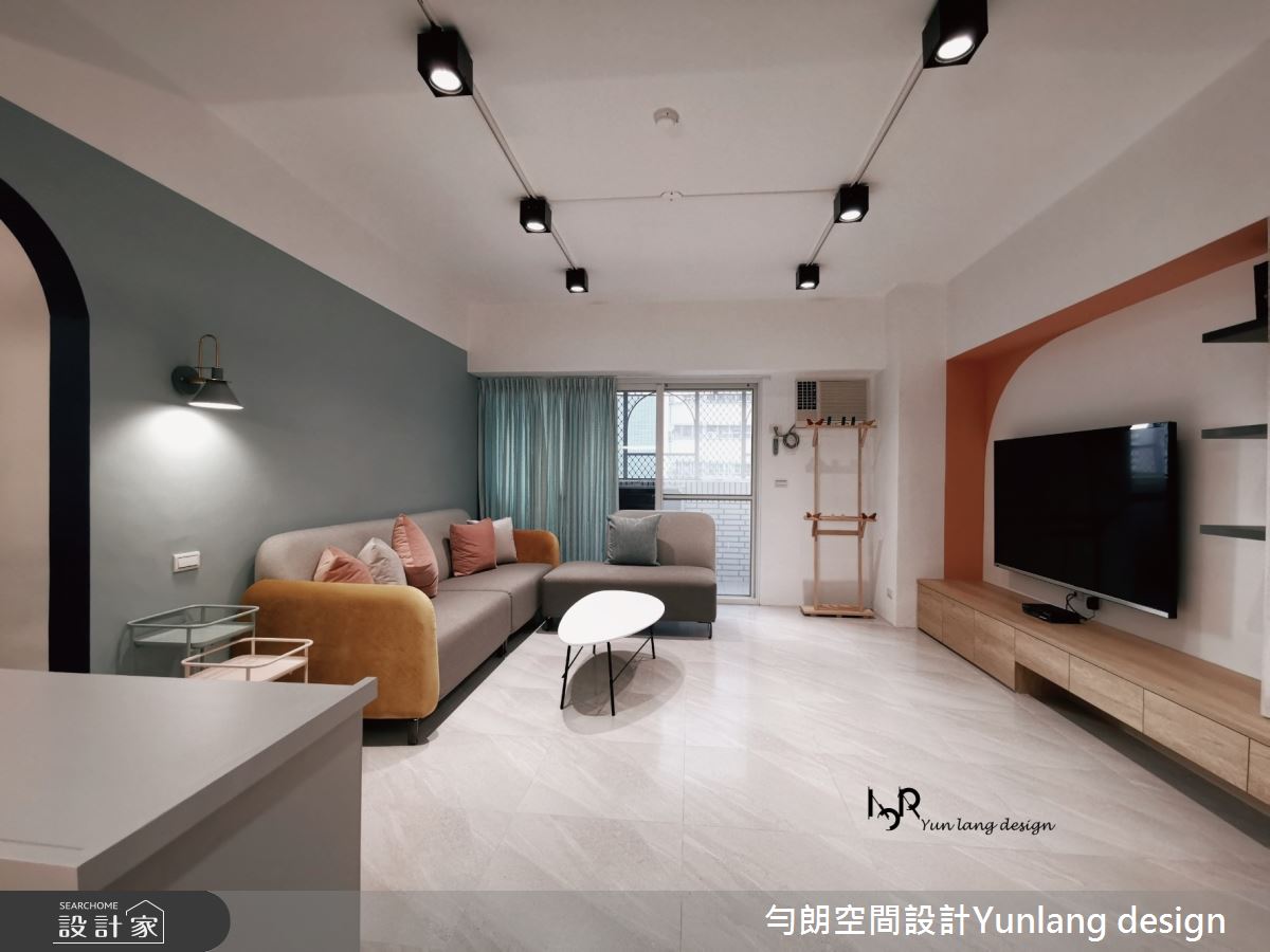 33坪老屋(16~30年)＿簡約風客廳案例圖片＿勻朗空間室內裝修有限公司＿勻朗_樂齡美學_高雄33坪老屋之4