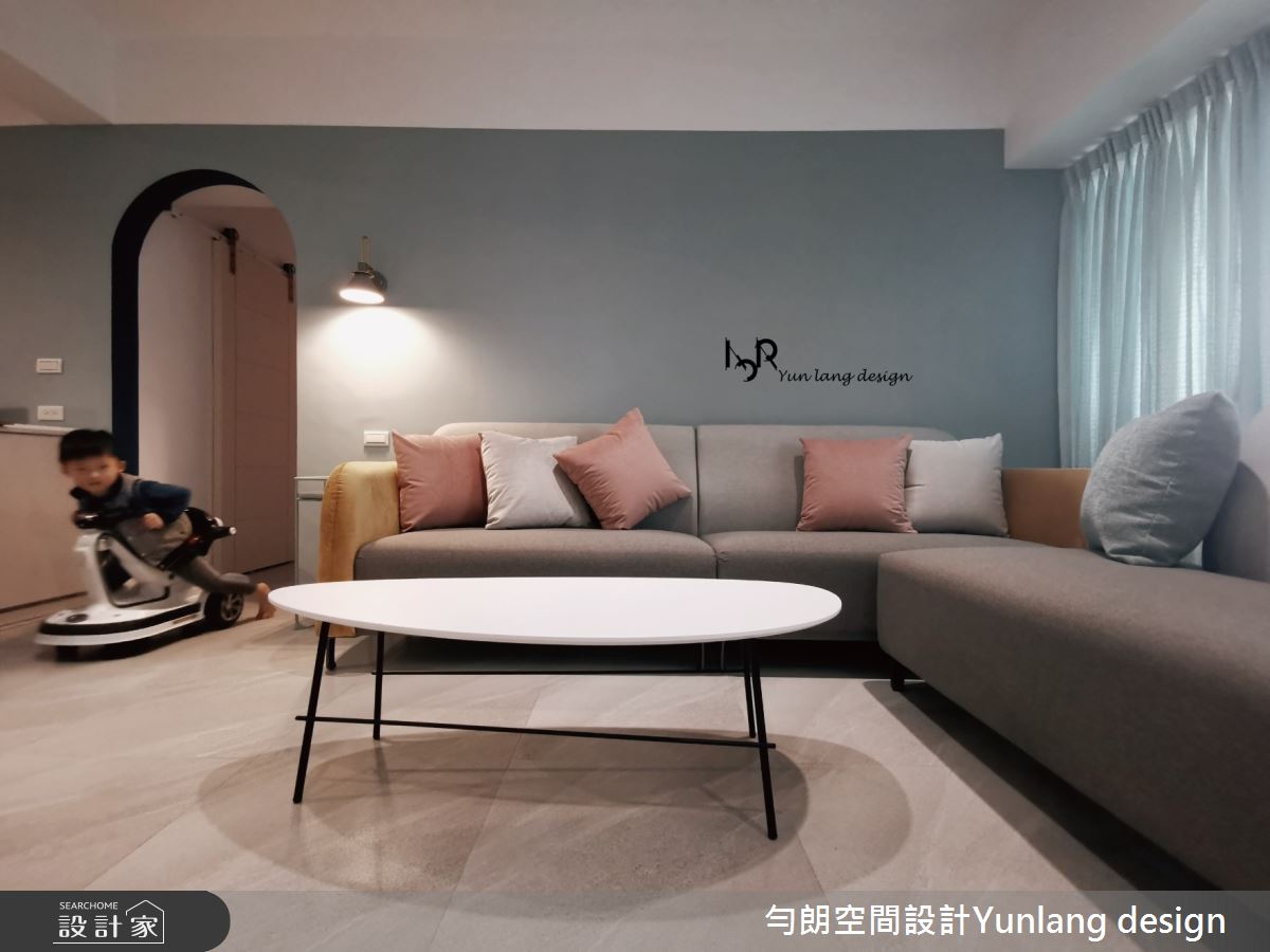 33坪老屋(16~30年)＿簡約風客廳案例圖片＿勻朗空間室內裝修有限公司＿勻朗_樂齡美學_高雄33坪老屋之7