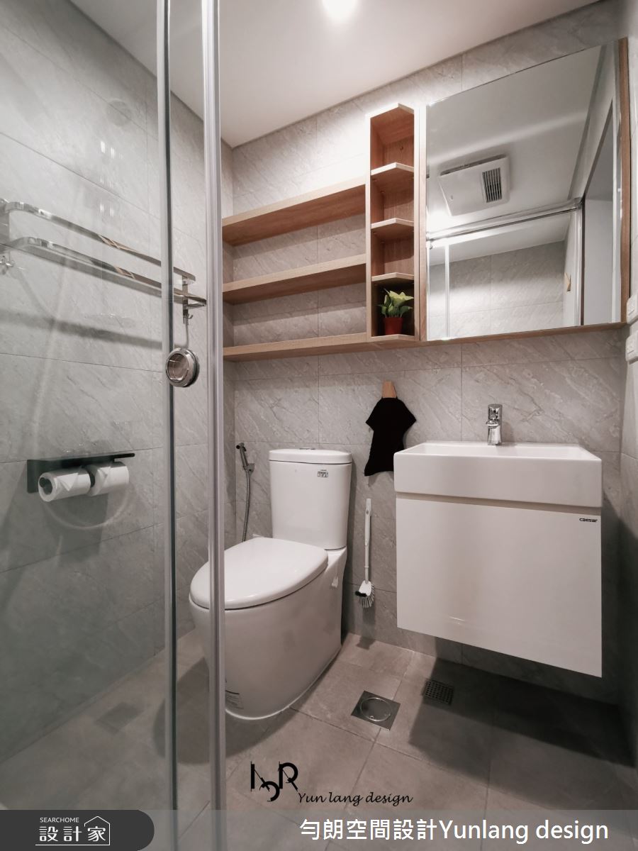 33坪老屋(16~30年)＿簡約風浴室案例圖片＿勻朗空間室內裝修有限公司＿勻朗_樂齡美學_高雄33坪老屋之13