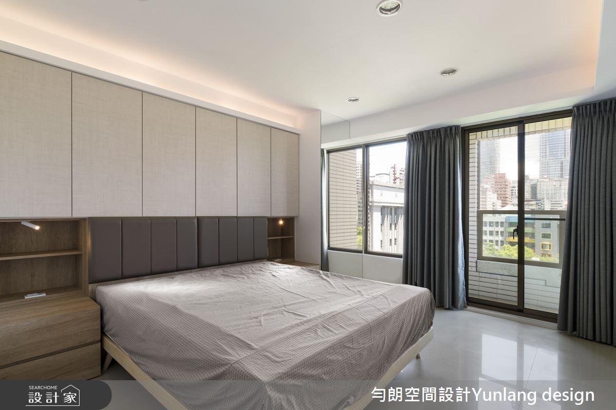 34坪中古屋(5~15年)＿現代風臥室案例圖片＿勻朗空間室內裝修有限公司＿勻朗_白領藍調_高雄34坪中古屋之6