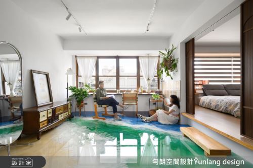 勻朗_勻光寂室_高雄35坪老屋_混搭風