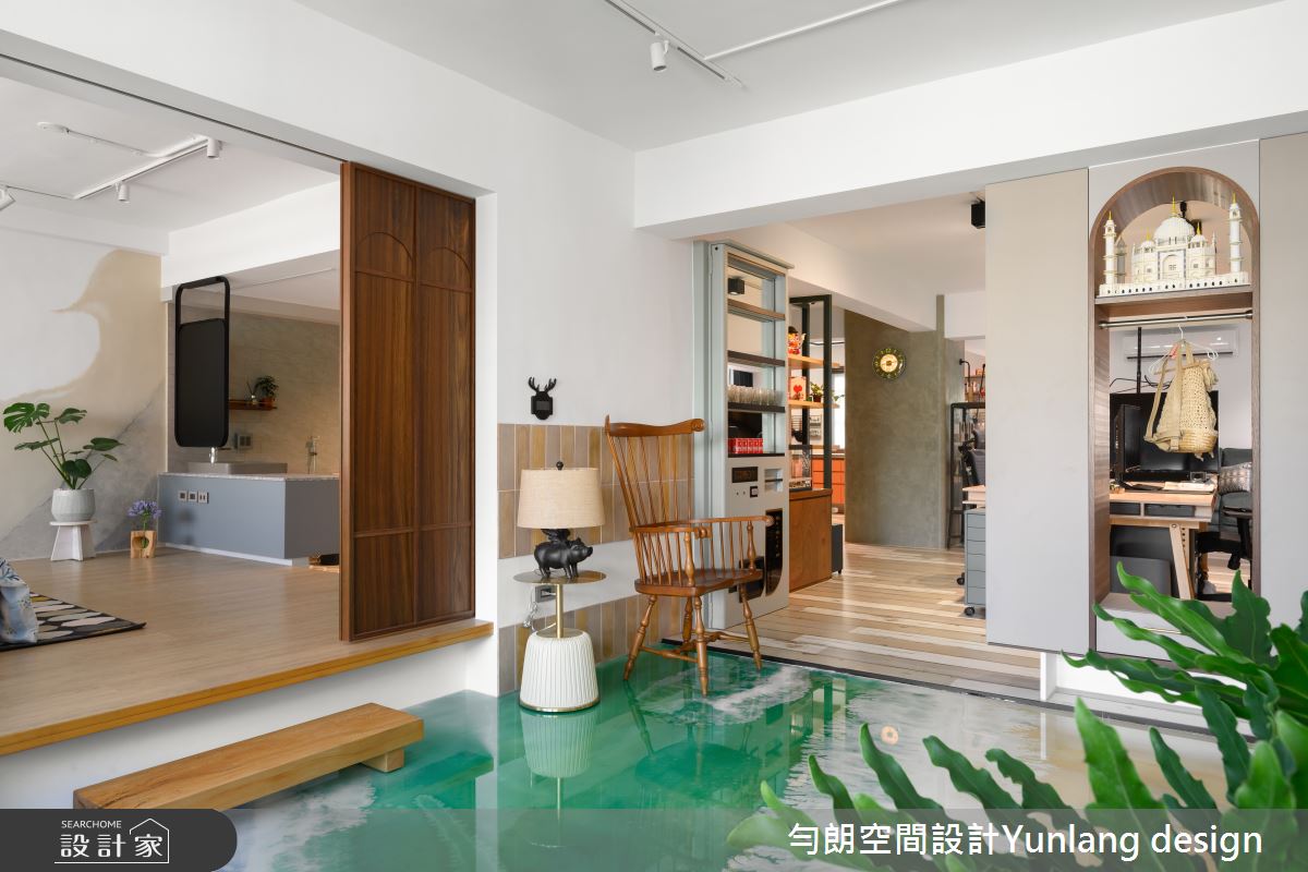 35坪老屋(41~50年)＿混搭風多功能室案例圖片＿勻朗空間室內裝修有限公司＿勻朗_勻光寂室_高雄35坪老屋之9