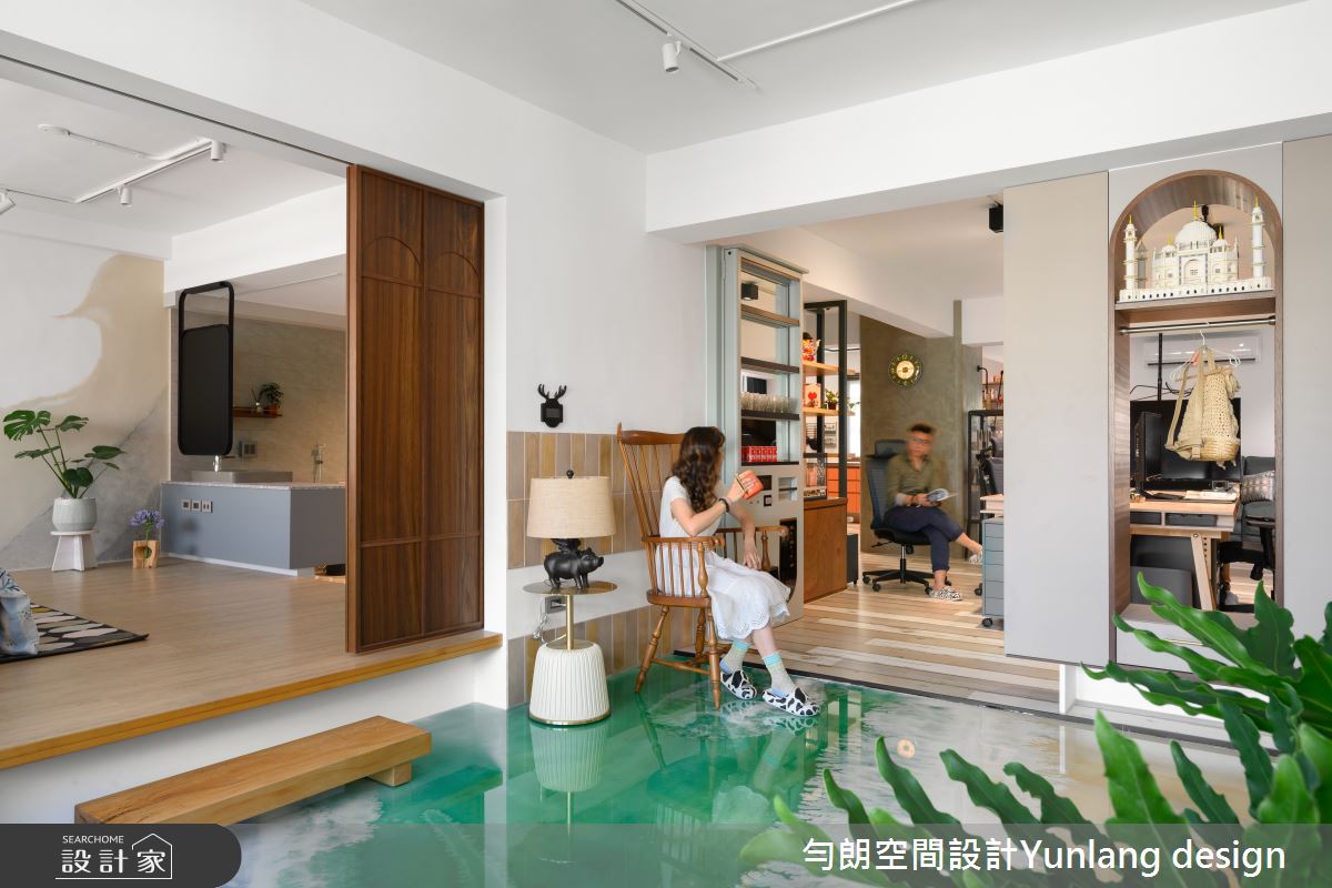 35坪老屋(41~50年)＿混搭風多功能室案例圖片＿勻朗空間室內裝修有限公司＿勻朗_勻光寂室_高雄35坪老屋之10