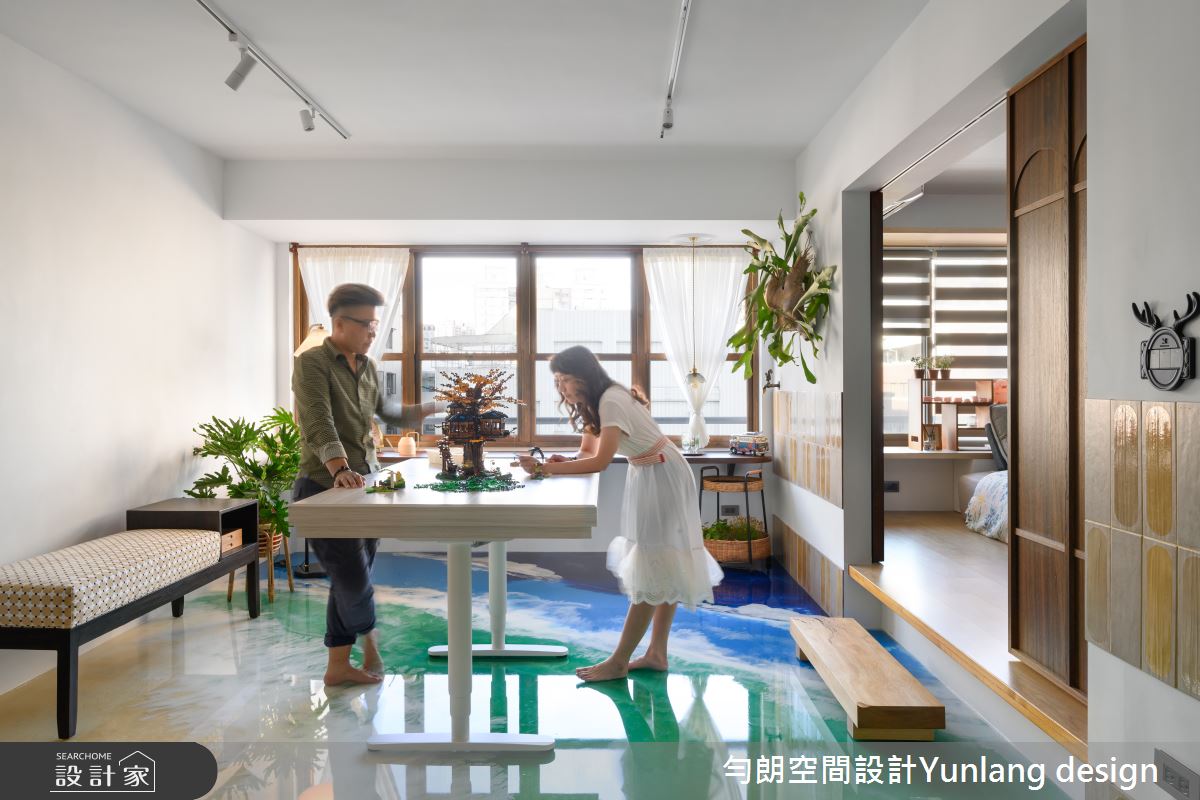 35坪老屋(41~50年)＿混搭風多功能室案例圖片＿勻朗空間室內裝修有限公司＿勻朗_勻光寂室_高雄35坪老屋之4