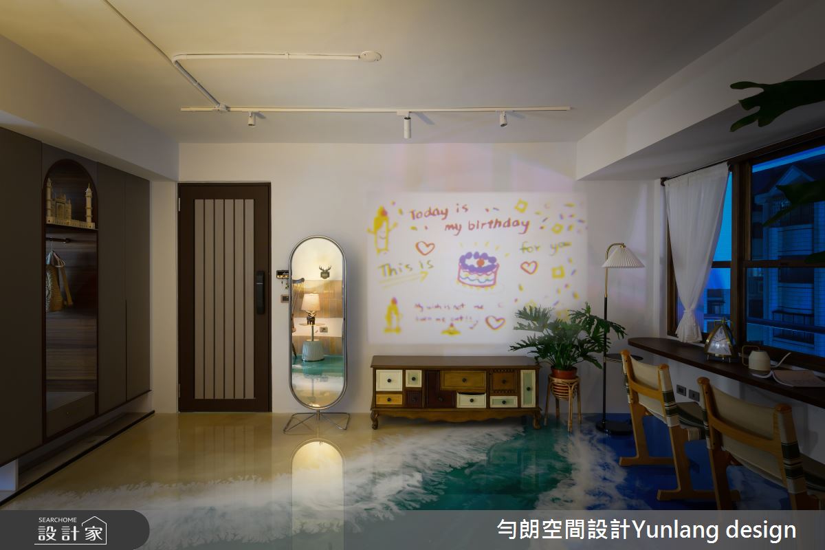 35坪老屋(41~50年)＿混搭風多功能室案例圖片＿勻朗空間室內裝修有限公司＿勻朗_勻光寂室_高雄35坪老屋之14