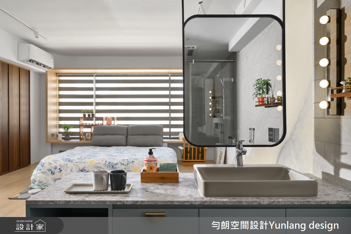 35坪老屋(41~50年)＿混搭風臥室浴室案例圖片＿勻朗空間室內裝修有限公司＿勻朗_勻光寂室_高雄35坪老屋之16