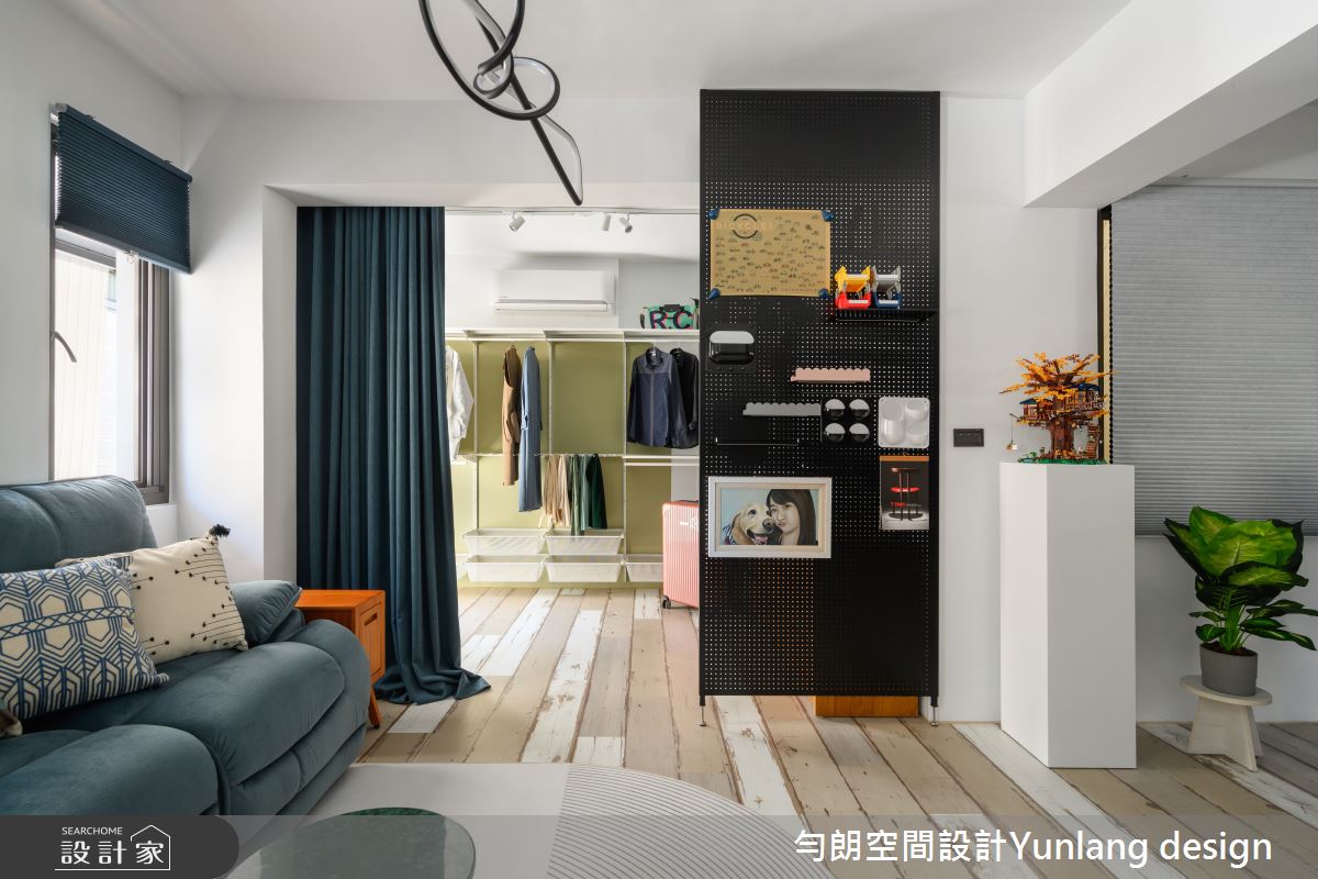 35坪老屋(41~50年)＿混搭風客廳更衣間案例圖片＿勻朗空間室內裝修有限公司＿勻朗_勻光寂室_高雄35坪老屋之32