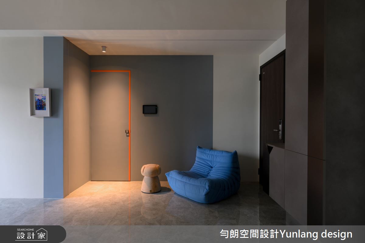 12坪新成屋(5年以下)＿現代風客廳案例圖片＿勻朗空間室內裝修有限公司＿勻朗_獨善其居_高雄12坪新成屋之2