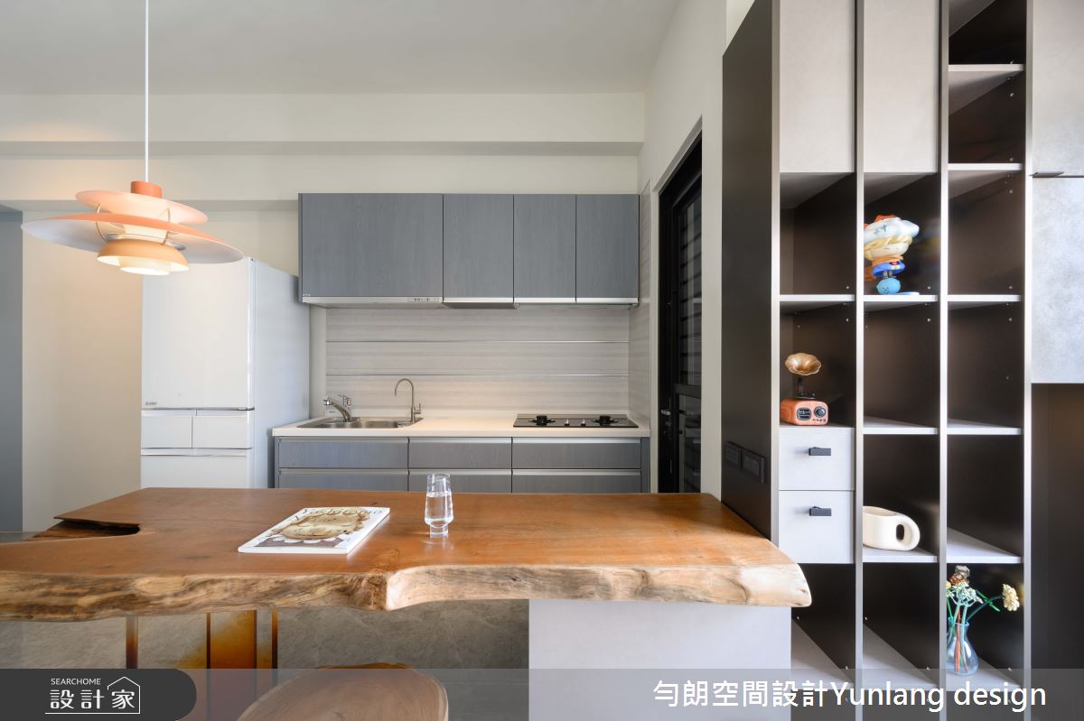 12坪新成屋(5年以下)＿現代風餐廳廚房案例圖片＿勻朗空間室內裝修有限公司＿勻朗_獨善其居_高雄12坪新成屋之10