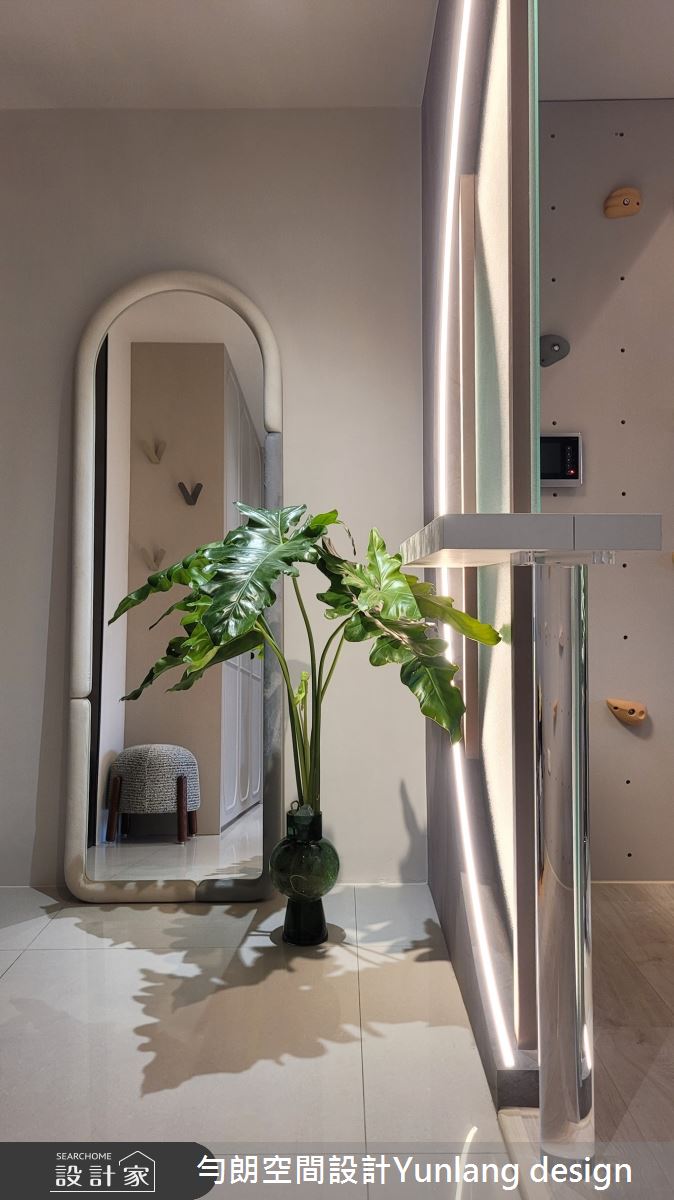 30坪新成屋(5年以下)＿侘寂風玄關案例圖片＿勻朗空間室內裝修有限公司＿勻朗_沙洲樂園_高雄30坪新成屋之3
