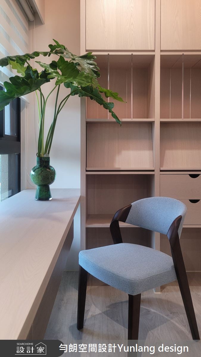 30坪新成屋(5年以下)＿侘寂風書房案例圖片＿勻朗空間室內裝修有限公司＿勻朗_沙洲樂園_高雄30坪新成屋之16